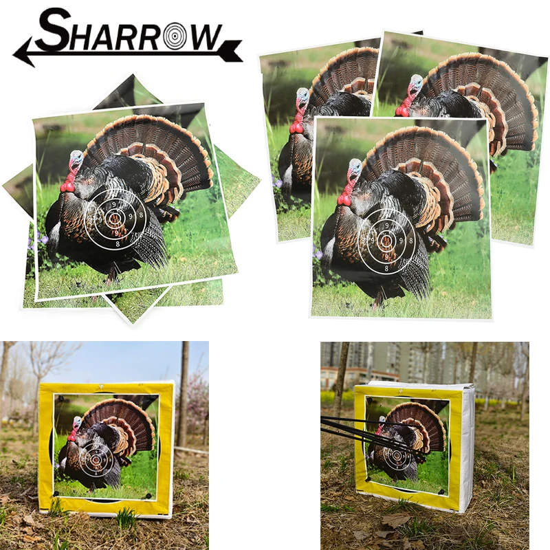 

10/20pcs Archery Turkey Target Paper 40*40cm/60*60cm Copper Target Paper for Outdoor Shooting Hunting Target Training Practice
