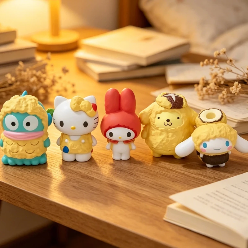 

New Product In Stock Kt Cat Tempura Blind Box Cute Melody Pudding Dog Tabletop Ornament As A Holiday Surprise Gift For Friend