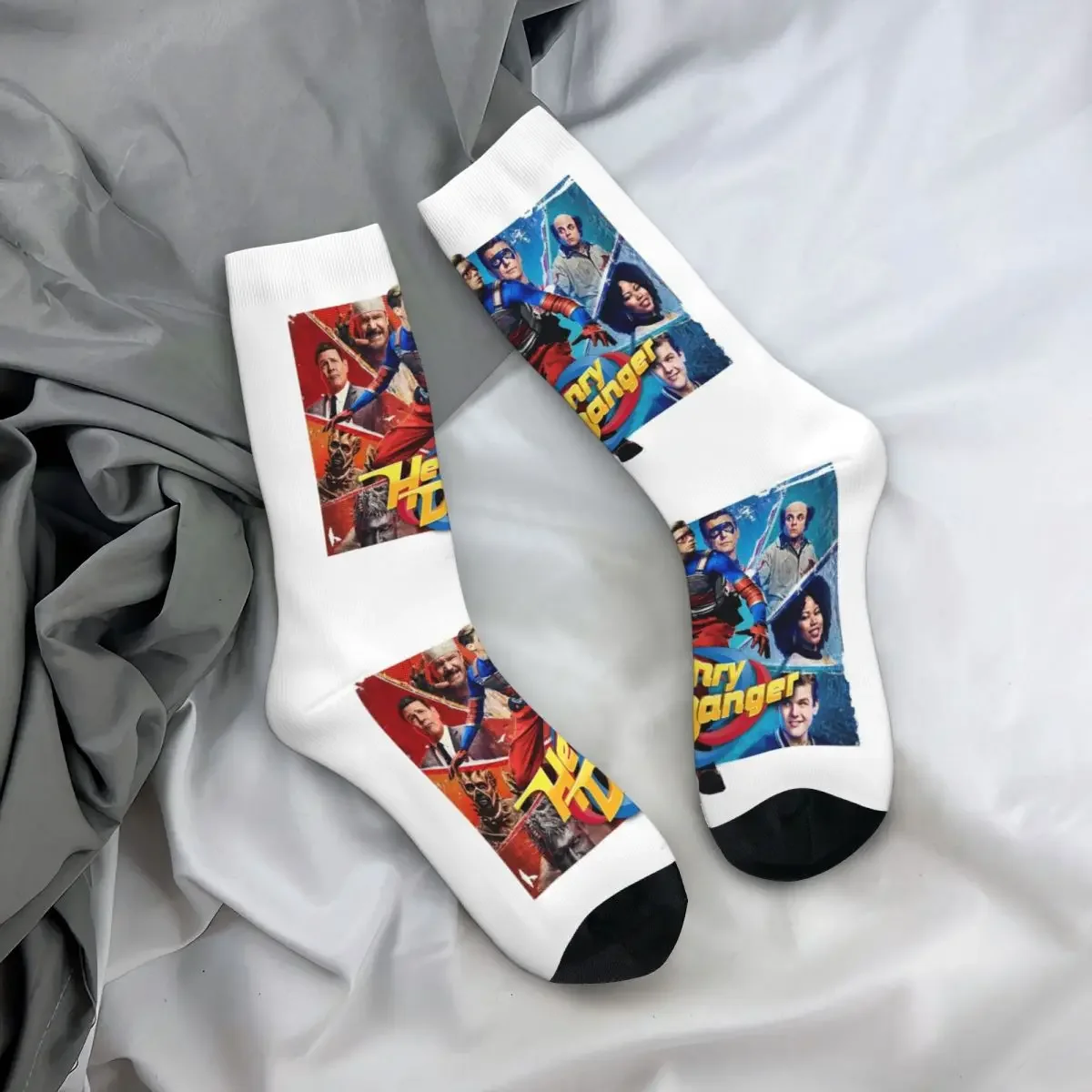 

Носки All Seasons Crew Stockings Henry Danger Good Vs. Забавные длинные носки Evil Socks для мужчин и женщин, подарки на День святого Валентина