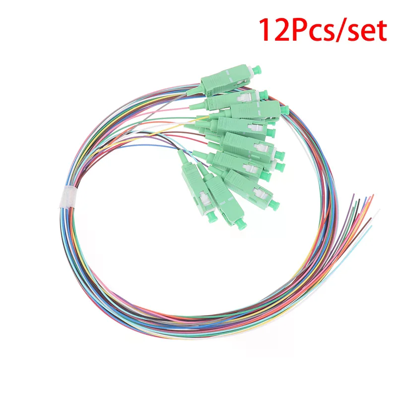 SC UPC/APC 12 Bundles Fiber Jumper Connector Sc Square Head Pigtail Fiber Jumper, PC Monitor Lead Cable Cord, High Speed Data