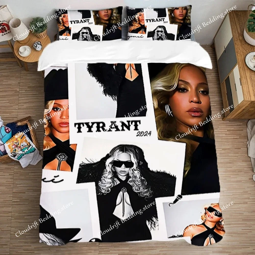 

Queen Bed Comforter Sets Single Double Large Size Duvet Cover Set Bedding Decorations B-Beyonces Pillowcase Fashion Art Linen