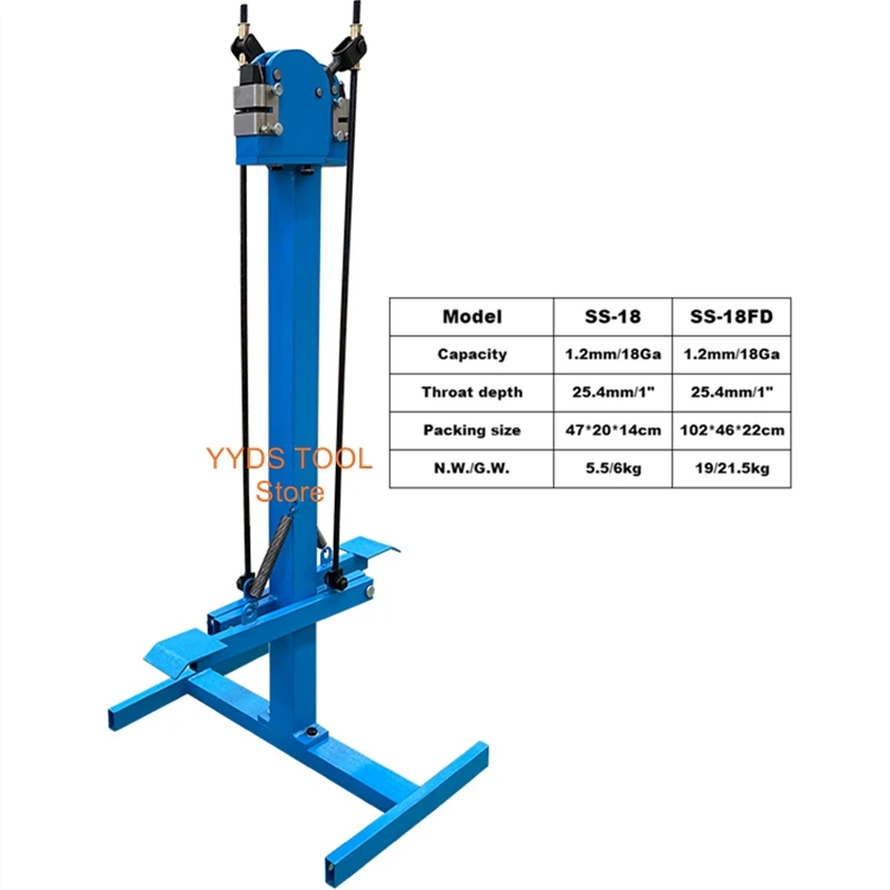 

Double Head Crimping Machine Metal Crimping Machine SS-18FD Foot-operated Shrink Expansion
