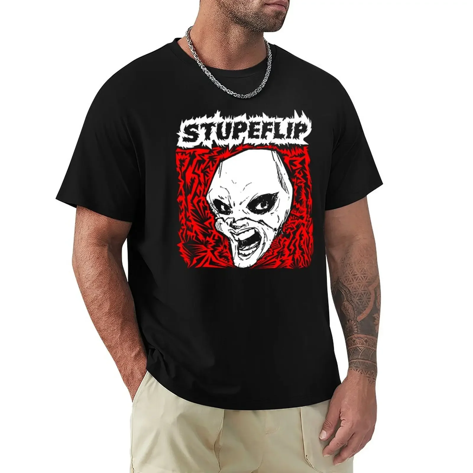 STUPEFLIP T-Shirt heavyweights customs mens white t shirts