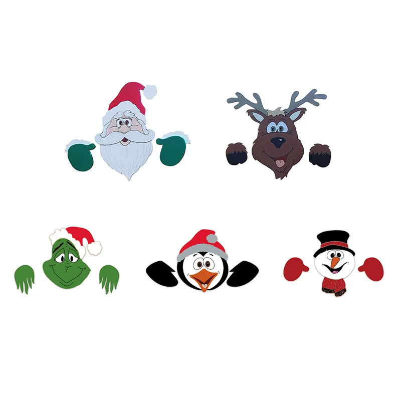 

2024 Рождественские подвески Снеговик Забор Peeker Рождественские украшения На открытом воздухе Праздник на случаю Рождество Декор для дома и сада Dropsh