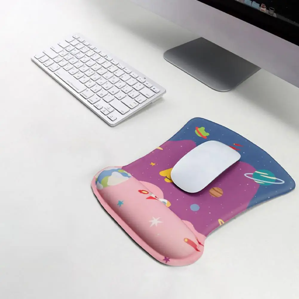 

Computer Mouse Pads Non-slip Wrist Rest Support Silicone Carrot Rabbit Print Laptop Mouse Pad for Office