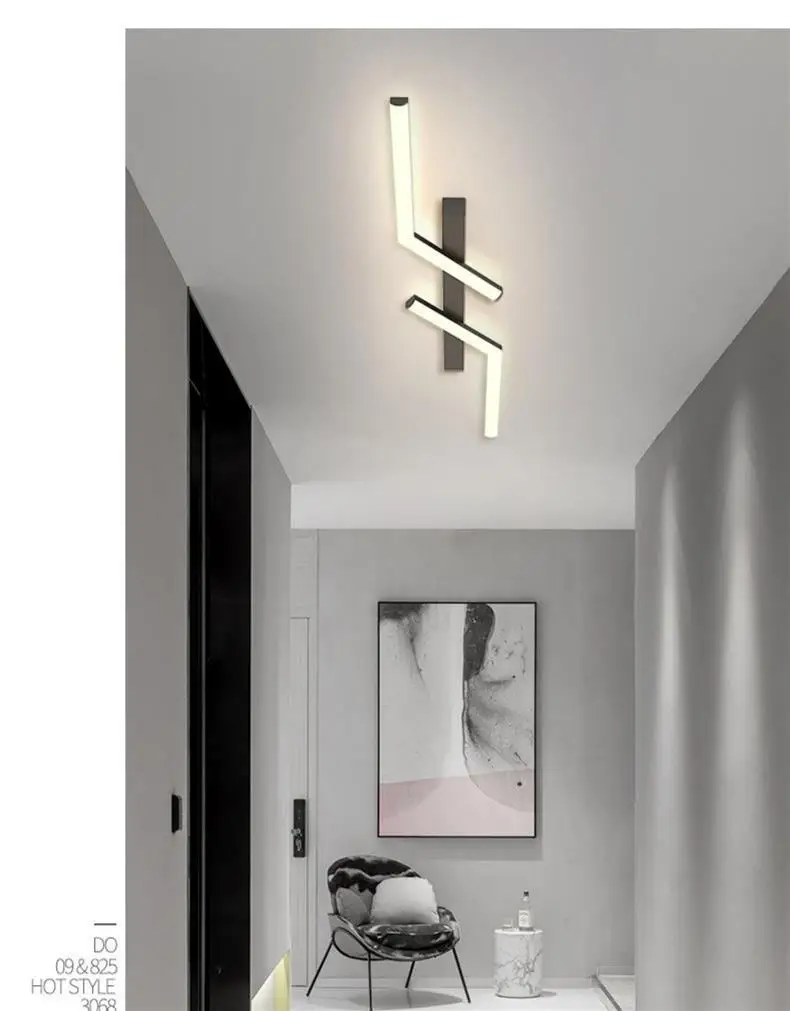 A Straight and Long Corridor Ceiling Light for Household Use Modern and Simple Lighting Fixtures Linear Lighting Fixtures