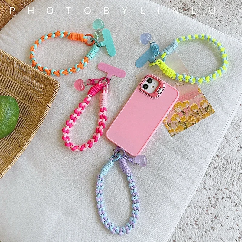 

New Handwoven Universal Lanyard Mobile Phone Universal Lanyard Wrist Strap Short Rope Hand Strap Hand Rope Decorative Pendant