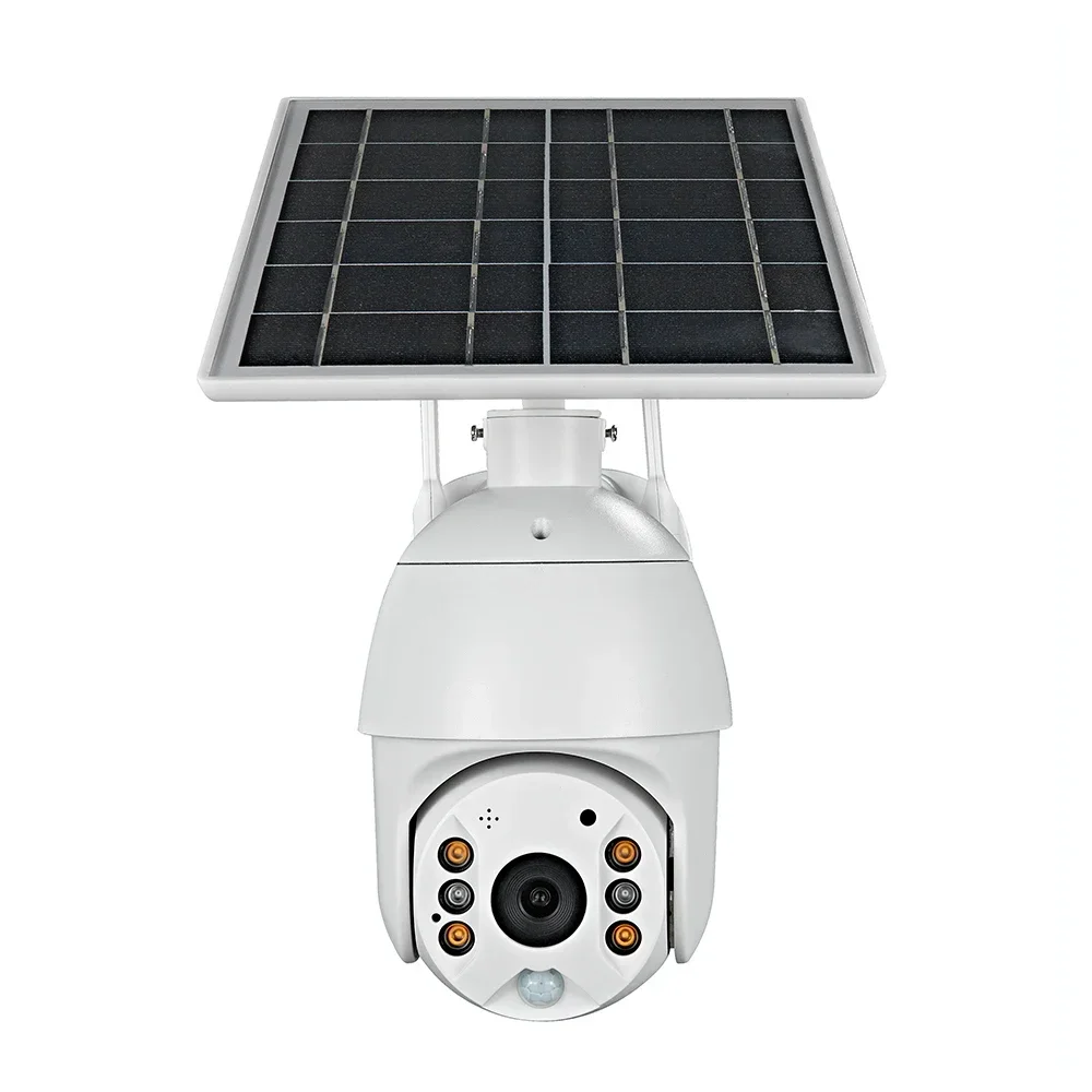 1080P CCTV IP Camera H.265 Night Vision P2P Remote View PTZ Wifi Wireless Outdoor Waterproof 4G GSM Solar Panel Camera