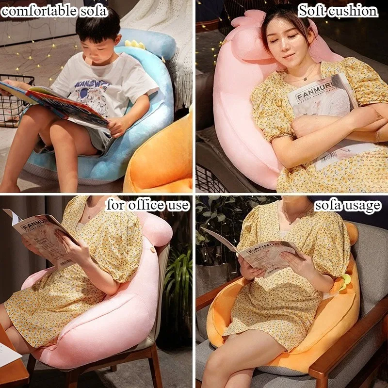 Children's sofa, reading on the floor, cushions, cartoons, lazy people can lie down and sleep, small sofa chairs, reading