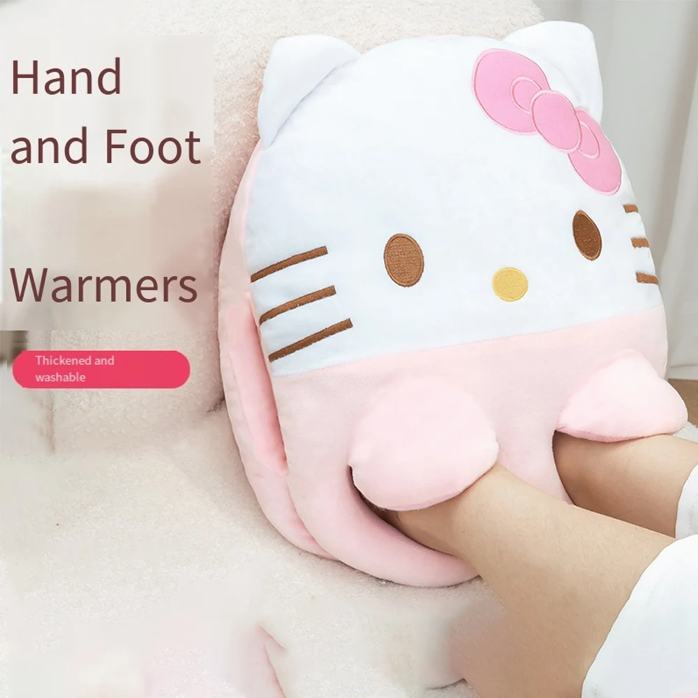 

Sanrio Hellokitty Girl Winter Foot Warmers In Bed Office Dormitory Rechargeable Electric Shoe Warmers Usb Heating Pads Keep Warm