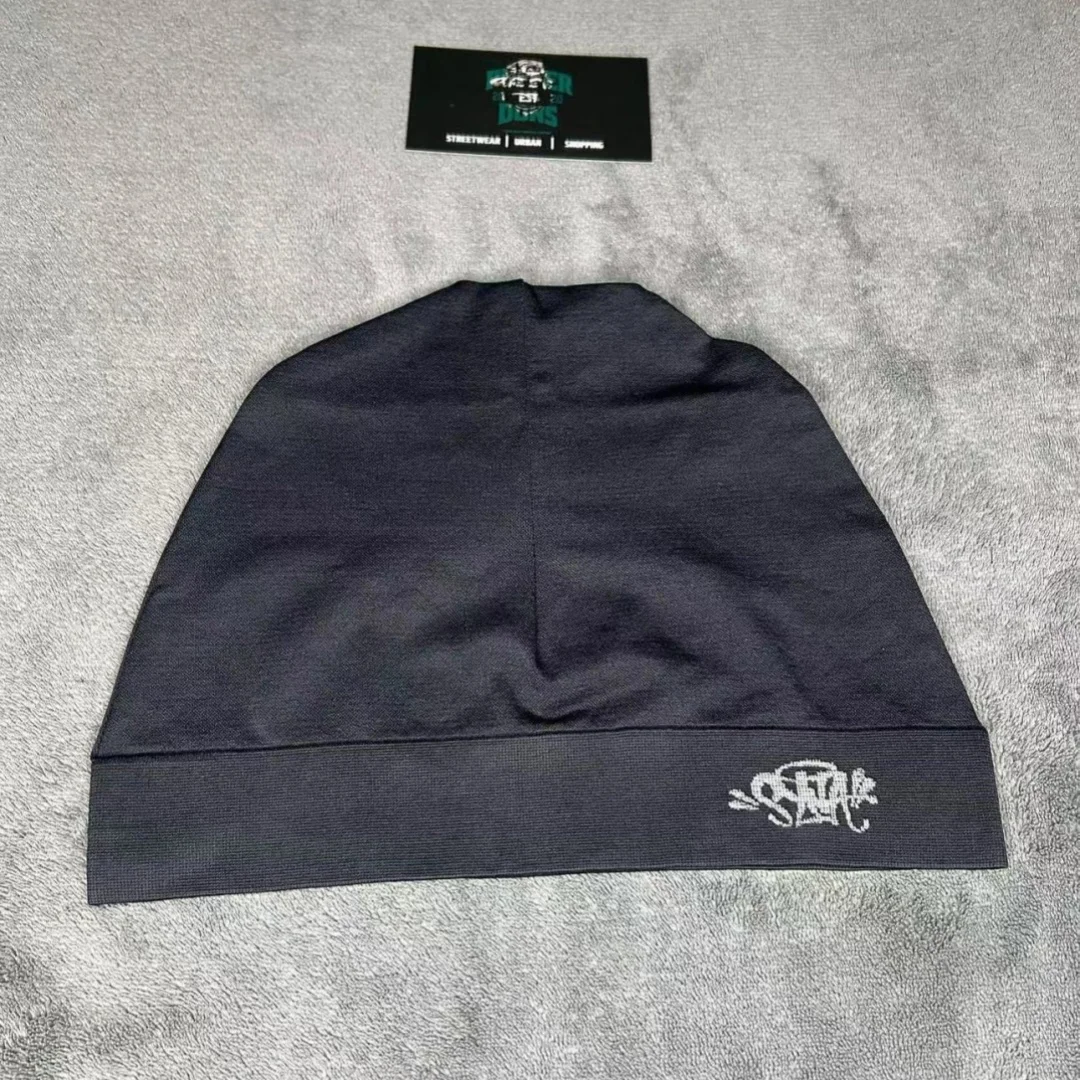 Central Cee Syna Berretto da corsa Syna World Skull Hat 2023 Nuovo lavoro a maglia Syna Beanie Hat Uomo Donna Paragrafo Berretti di qualità