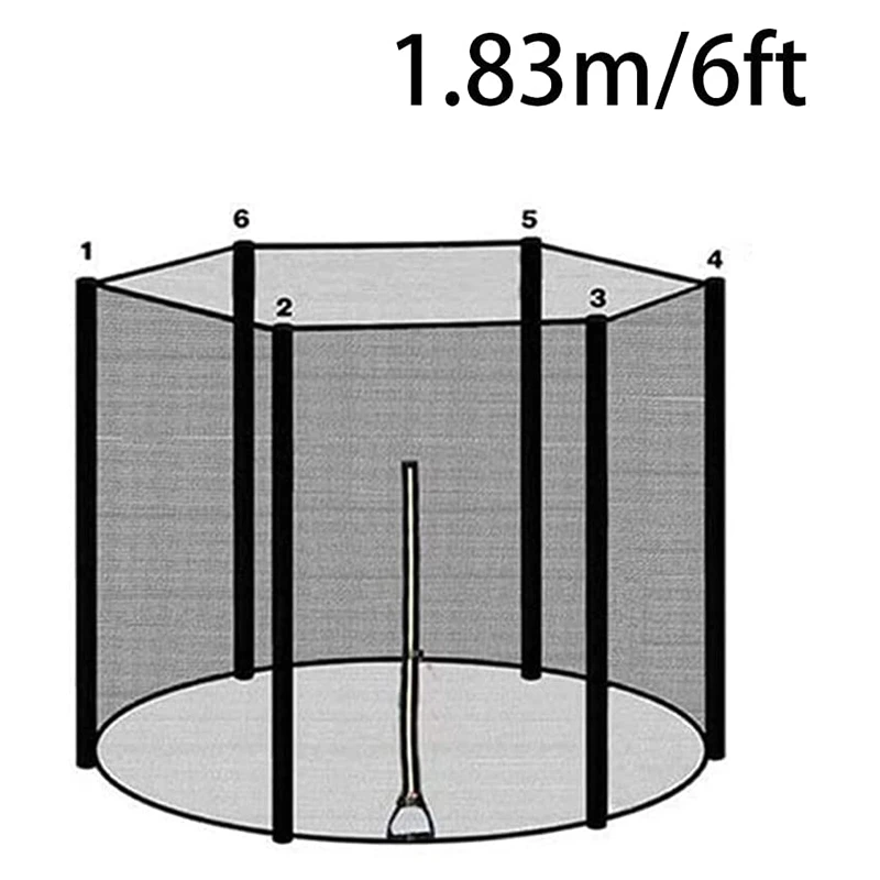 แทรมโพลีนป้องกันสุทธิ Anti-Fall แทรมโพลีนกระโดด Pad 6Ft 183 ซม.แทรมโพลีนป้องกันอะไหล่