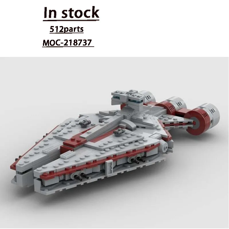 MOC-218737 Modelo de bloco de construção Urban Ocean Cruiser, 512 peças, presente de brinquedo criativo para meninos, crianças, aniversário e Natal