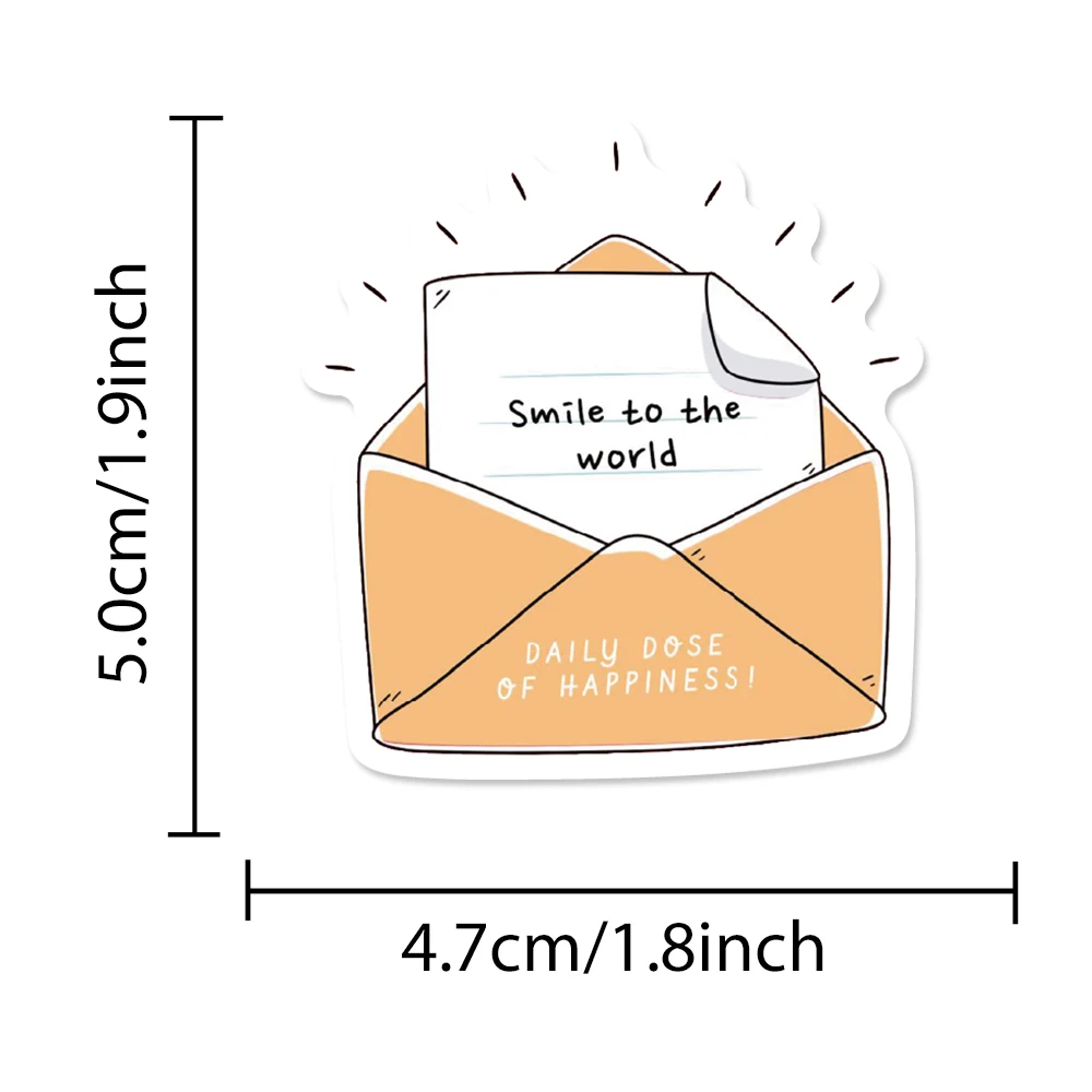50 шт., наклейки «Доза Счастья», красочные наклейки в стиле граффити для ноутбука, чемодана, телефона, холодильника, сделай сам, мультяшные наклейки