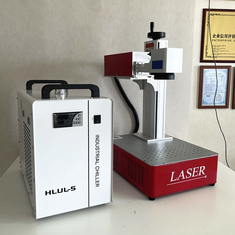 LYBGACNC Desktop mini Fiber Laser Marking Machine upgrade Rotation axis Rolling roller axis 20W 30W 50W 60W JPT Metal Engraving