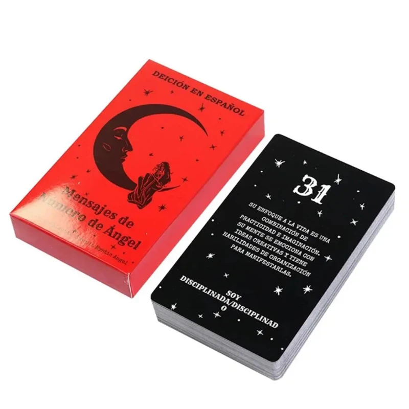 أحدث رسائل أرقام الملاك بطاقات التارو الكهانة أوراكل 44 قطعة بطاقات مصير العرافة التارو سطح السفينة الأسرة حفلة مجلس لعبة