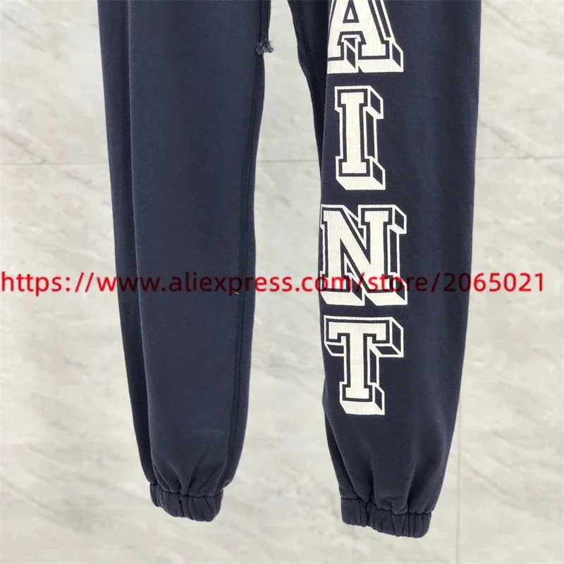 Saint Angel Sweatpants للرجال والنساء ، حطم الركض ، بنطال برباط ، جديد