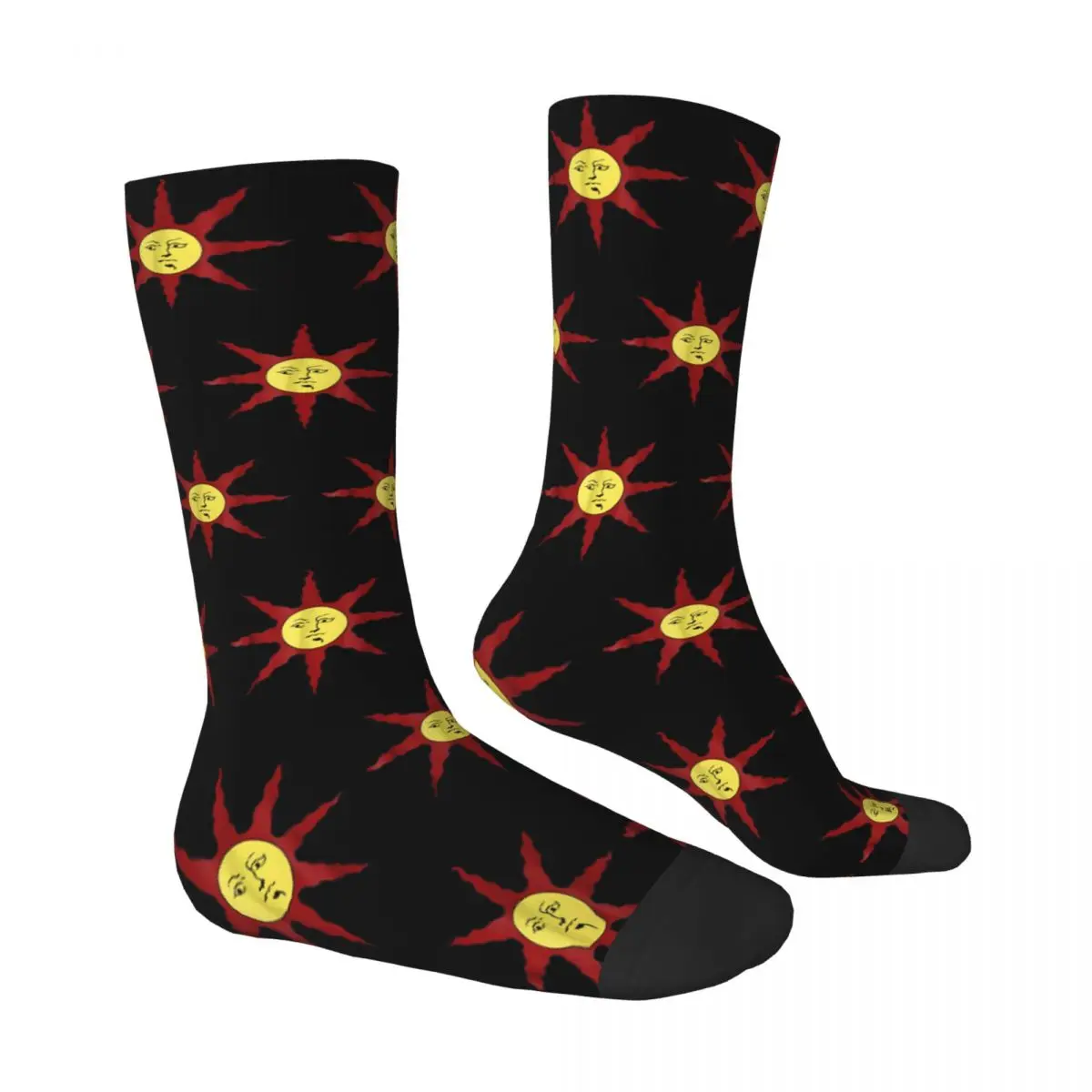 Men's Socks Solaire Of Astora Praise the sun Stockings Autumn Funny High Quality Socks Graphic Running Sports Non Skid Socks