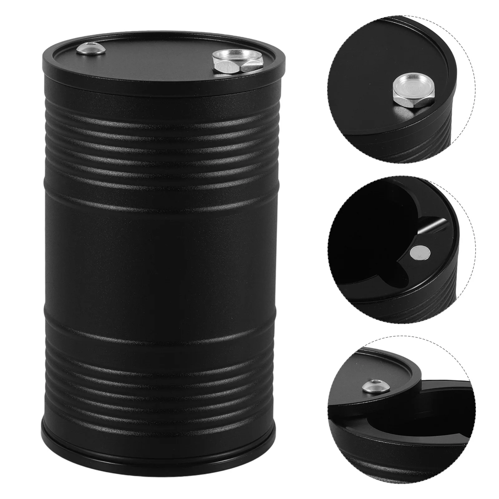 

Car Ashtray Alloy Windproof Cigarette Holder For Vehicle Home Office Outdoor Use Smokeless Ash Can Household Smoking