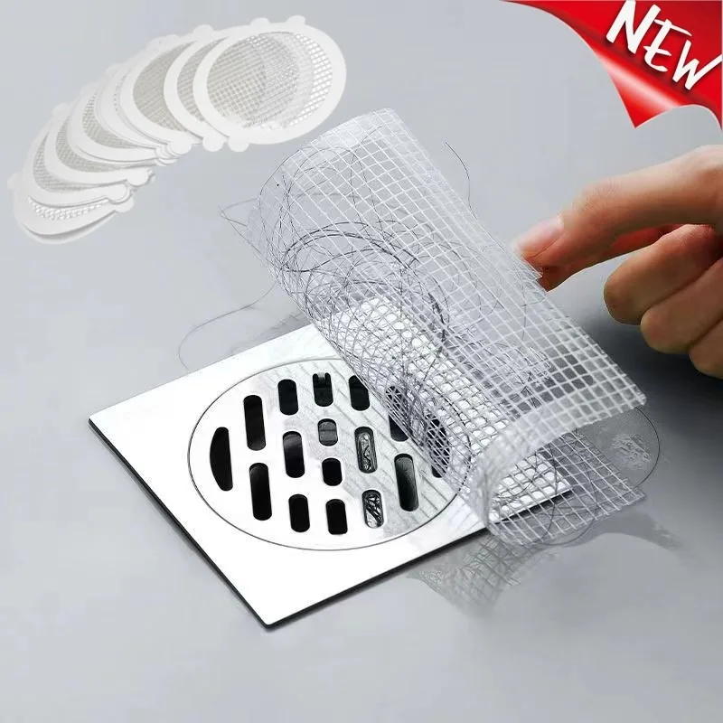 

Одноразовые наклейки для утечки пола, самоклеящиеся сетчатые наклейки для слива пола в ванной, фильтр для засорения волос в ванной, кухонные аксессуары