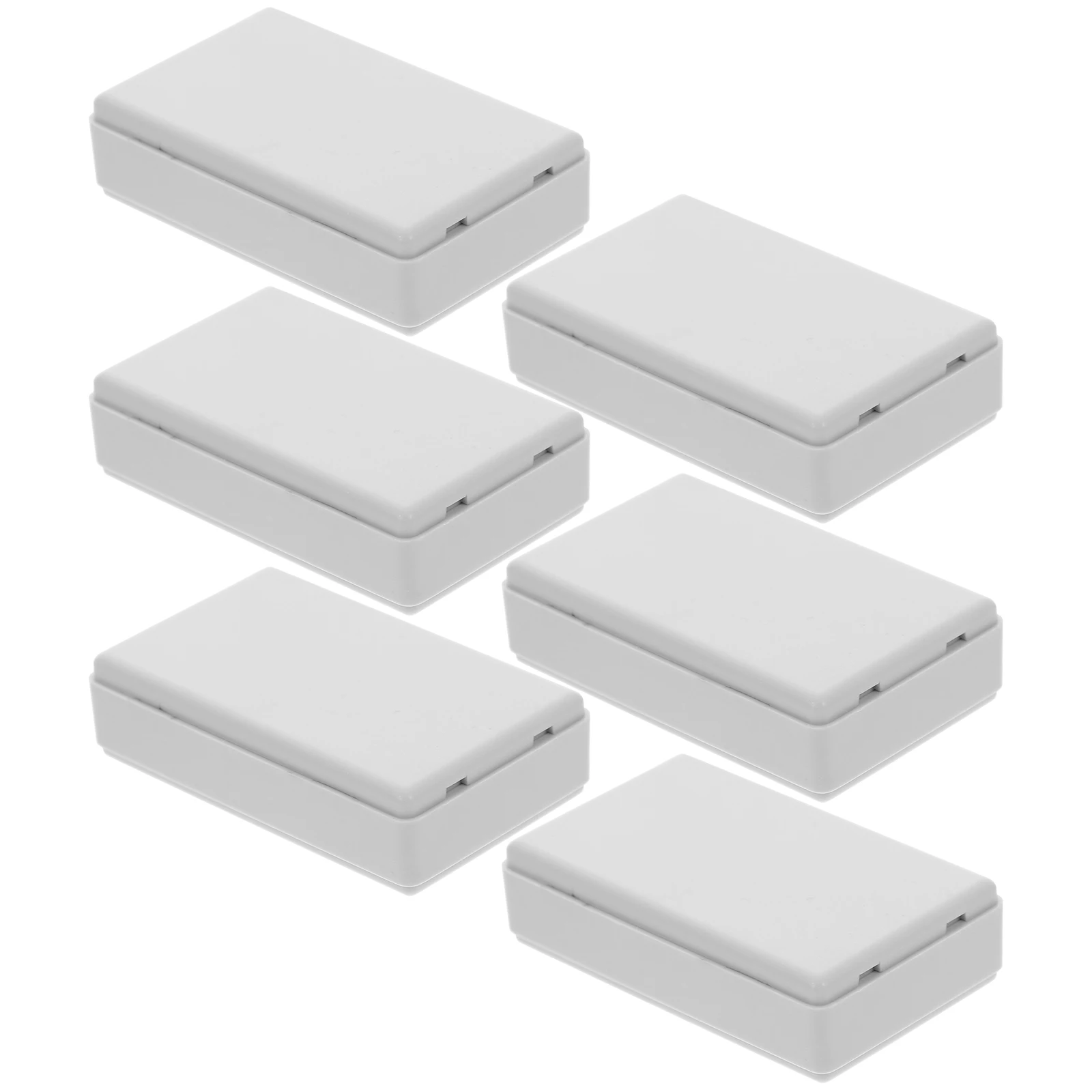 6 Storage Boxes 58x35x15mm Portable Safe Hidden Container Kit Junction Box Travel Money Hider Plastic Security