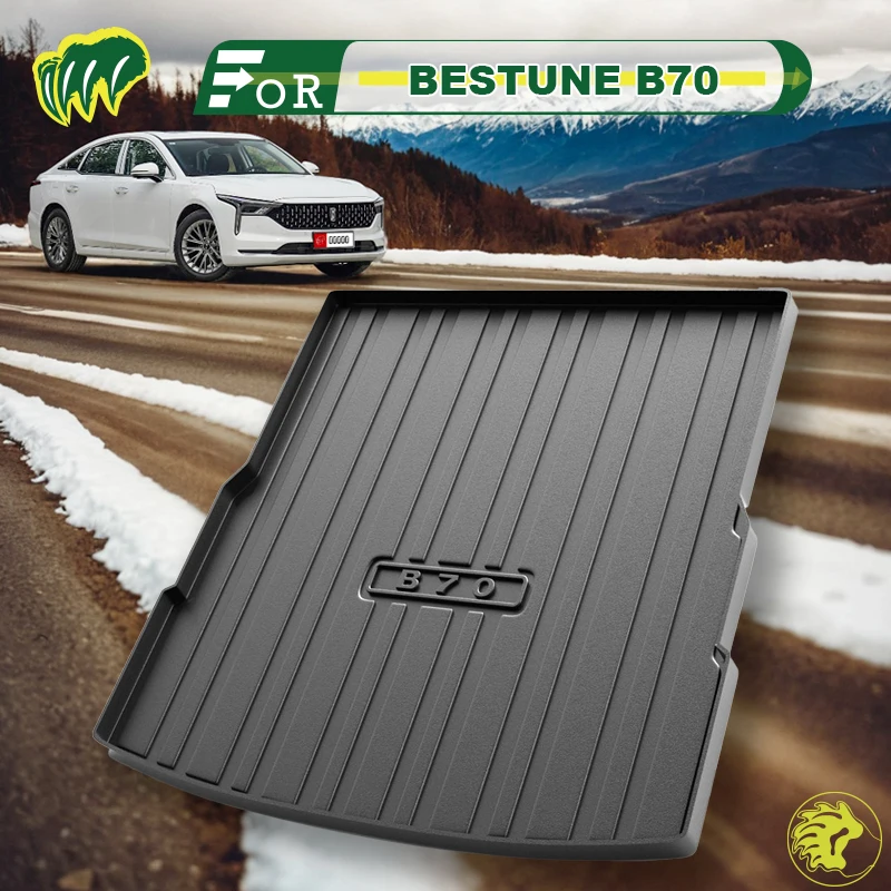 For BESTUNE B70 2021-2024 TPE Custom Fit Car Trunk Mat All Season Black Cargo Mat 3D Shaped Laser Measured Trunk Liners