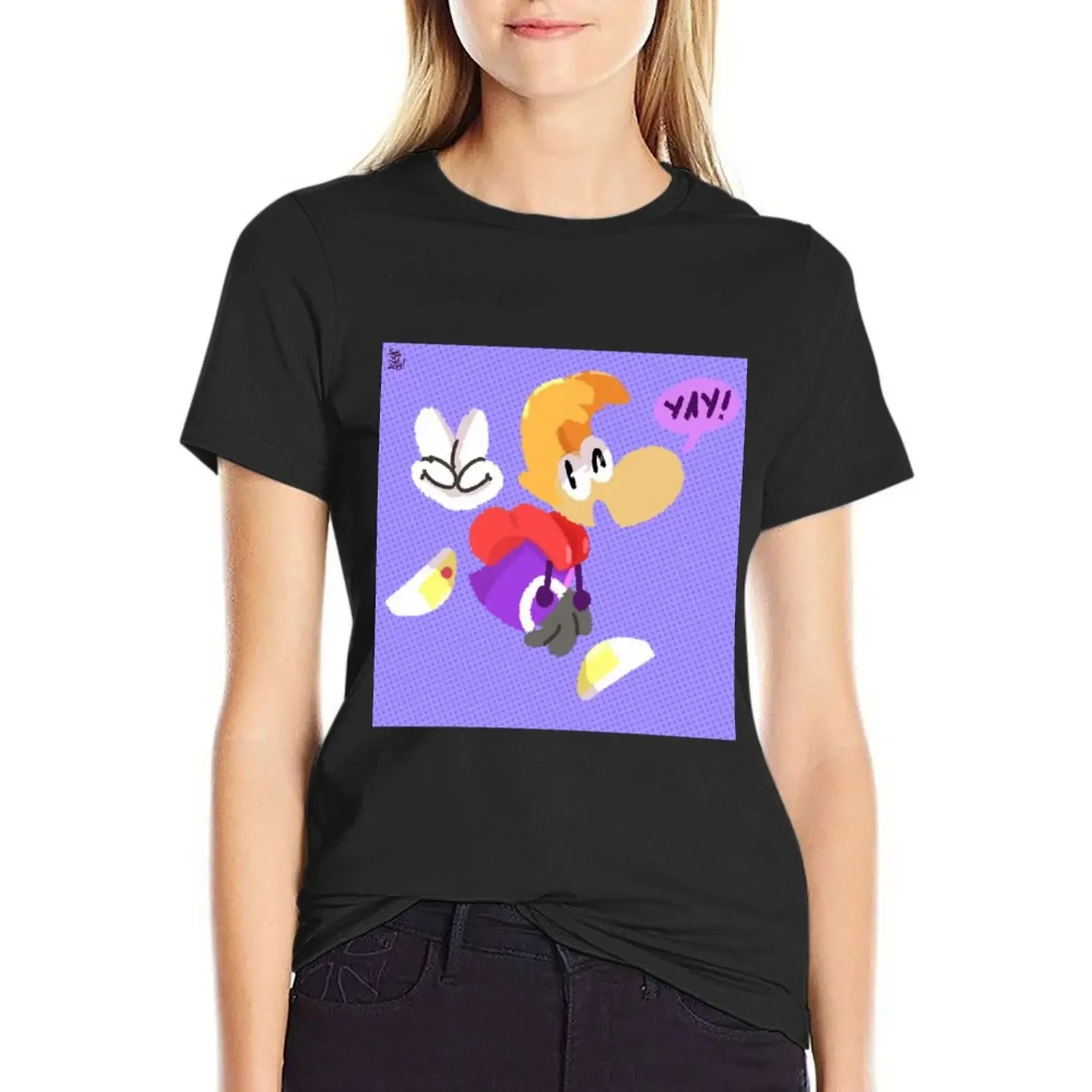 

YAY! Rayman! T-Shirt animal print Female clothing blanks tops womans clothing