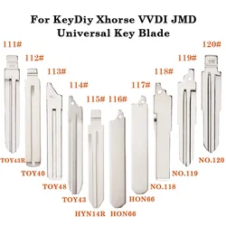 111-120# Universal Uncut Remote Flip Car Key Blank Blade For KeyDiy KD Xhorse VVDI JMD For Subaru Hyundai Kia Toyota Honda
