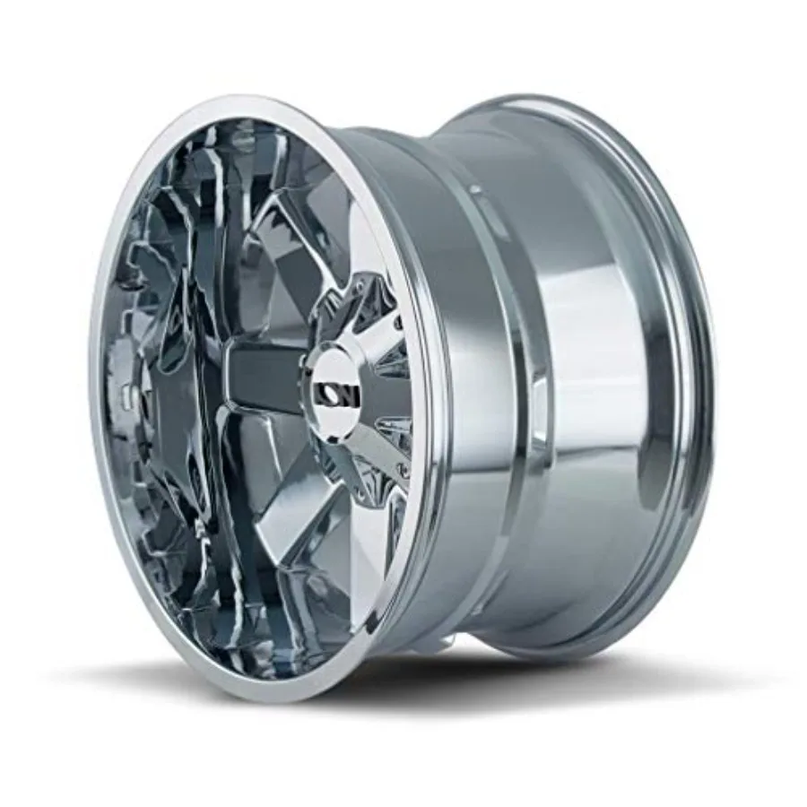 Ion Wheels 141 Chrome Wheel with Alloy Steel for Automotive Use 20 x 9 inches 6 x 106 mm 0 mm Offset Silver Finish Durable Ligh