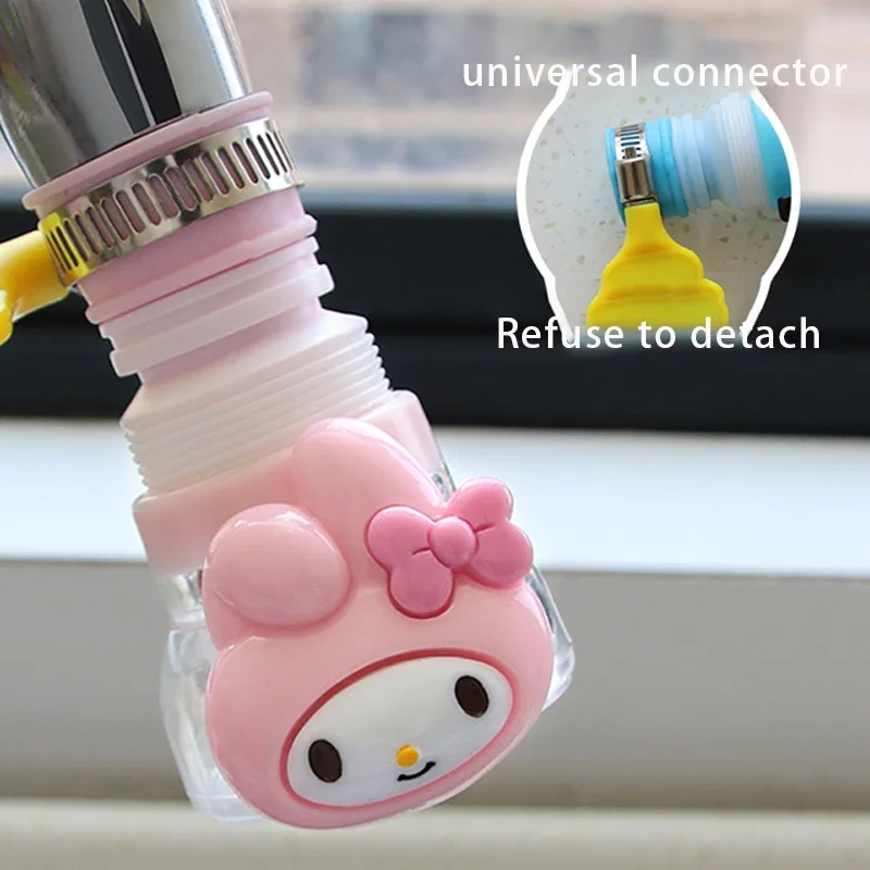 Sanrio Hello Kitty Faucet Splash-proof Head Filter Kitchen Water Shower Cartoon Universal Water Purification Rotatable Extender