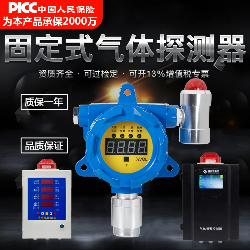 Industrial e-xplosion-proof combustible gas concentration detector, paint, gas, liquefied gas, baking paint detection
