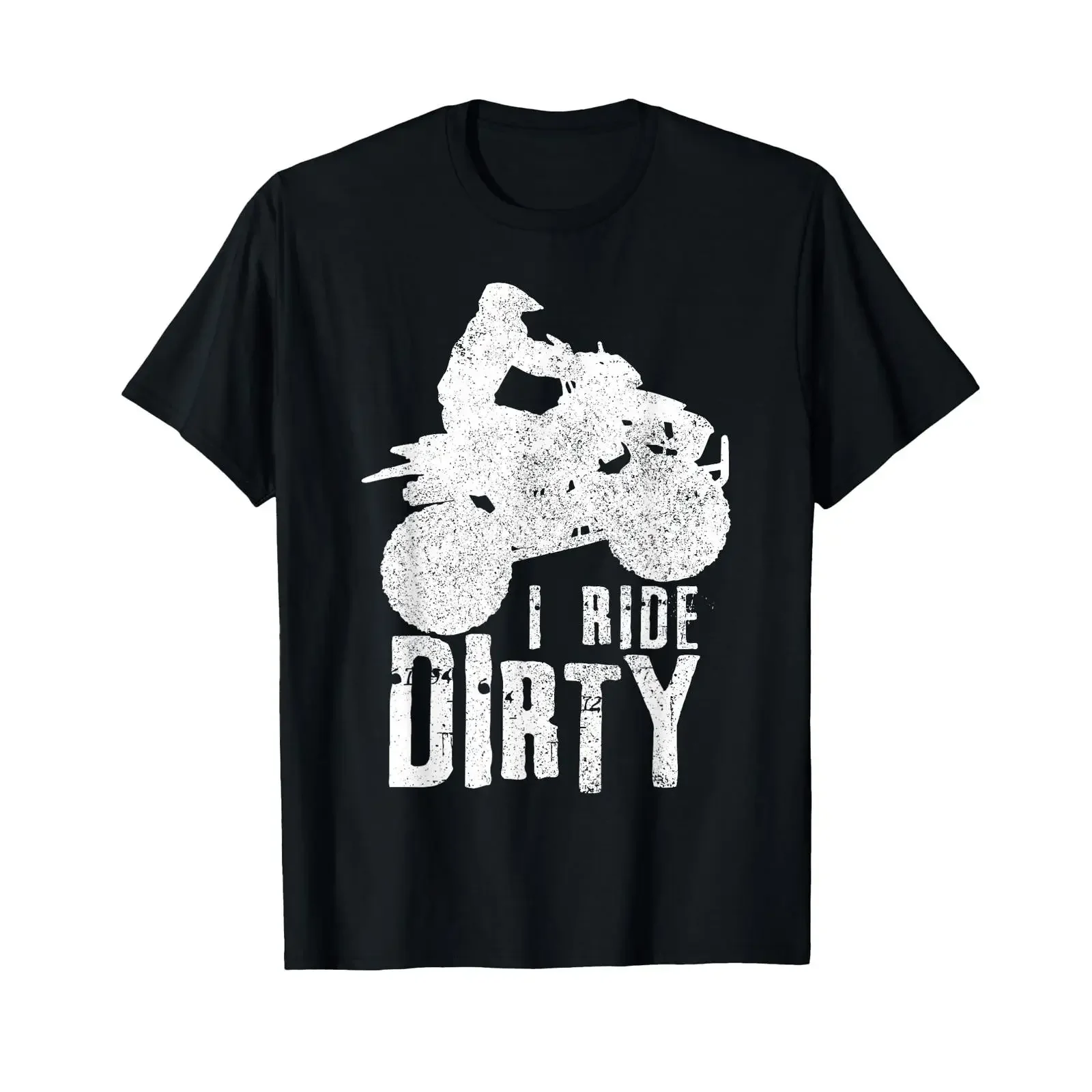 ATV 4 Wheeler Quad Bike Vintage Funny Ride Dirty Men T Shirt vintage Washed Versatile designer clothes Stylish streetwear