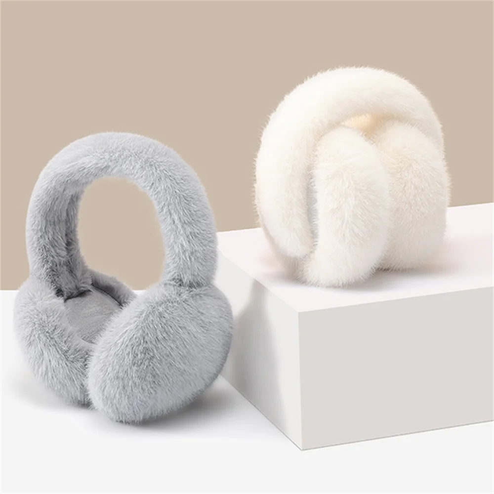 Winter Warm Earmuffs Student Female Earmuffs Anti Freezing Ear Wraps Windproof Removable Folding Plus Plush Ear Warmth New 2024