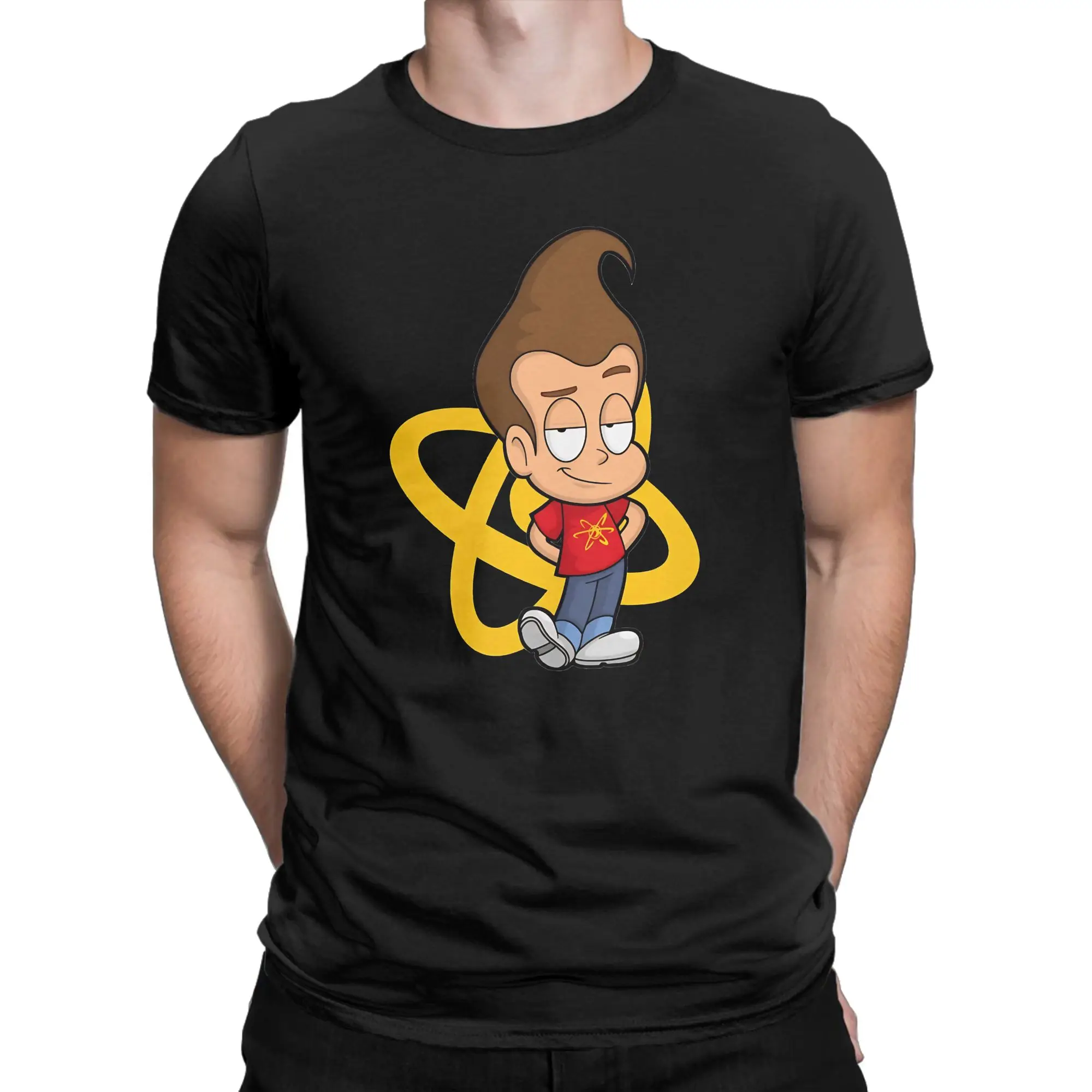 Sci Fi Explorer  Classic Jimmy Neutron Funny 100% Cotton T-Shirt Tees Tops For Men