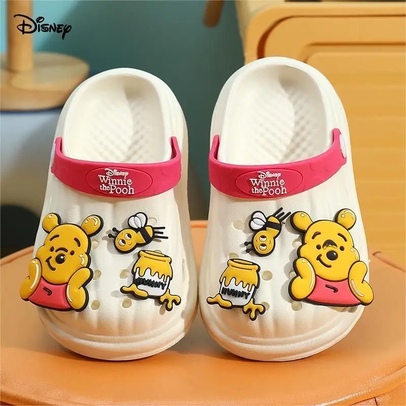 Pooh Bär süße süße Kawaii einfache Anime periphere Student Cartoon rutschfeste atmungsaktive weiche Sohle Strand Hausschuhe Sandalen Geschenk