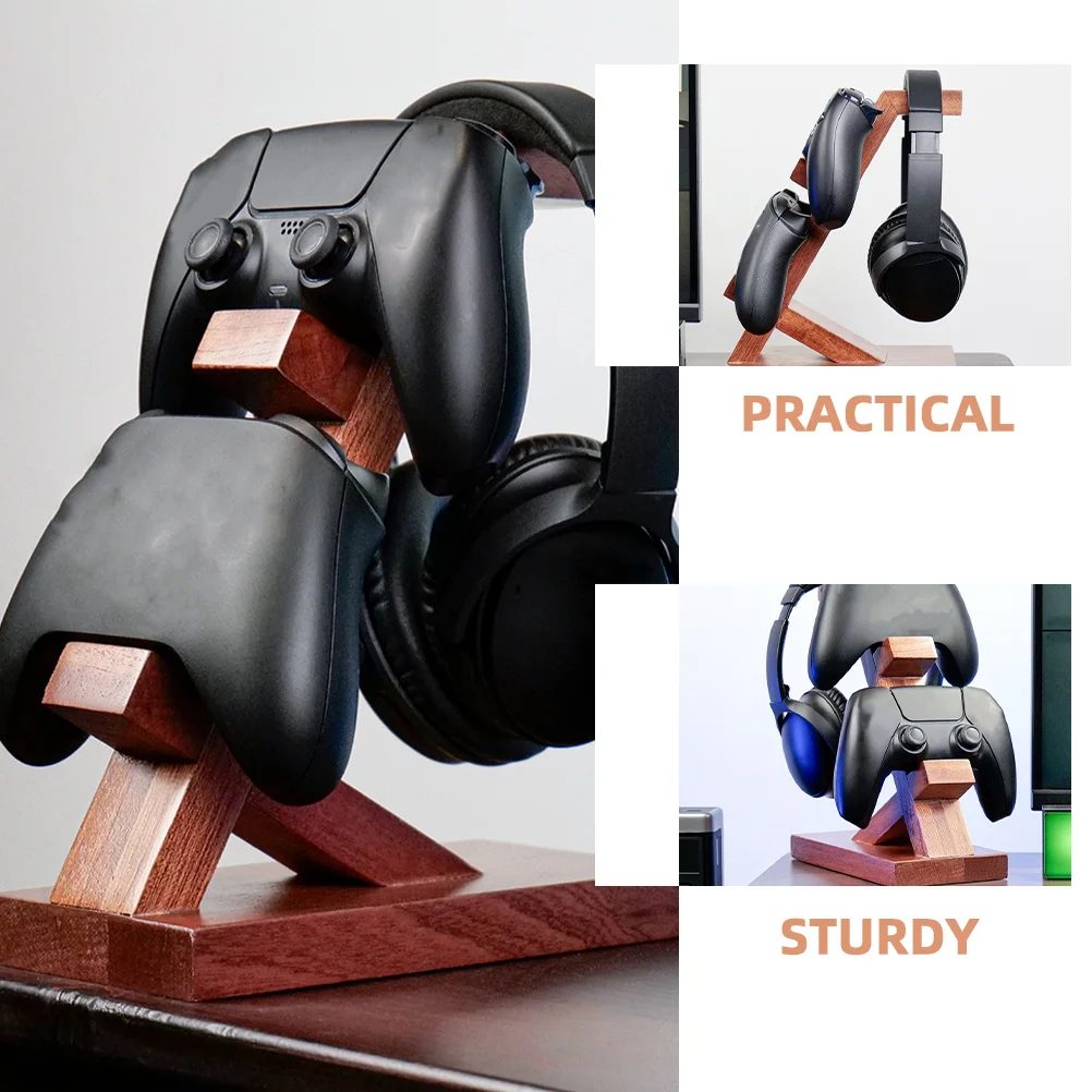 

Game Controller Storage Rack Headset Holder Gaming Controller Support Headset Hanger Display Stand Organizer Gaming Desk Stand