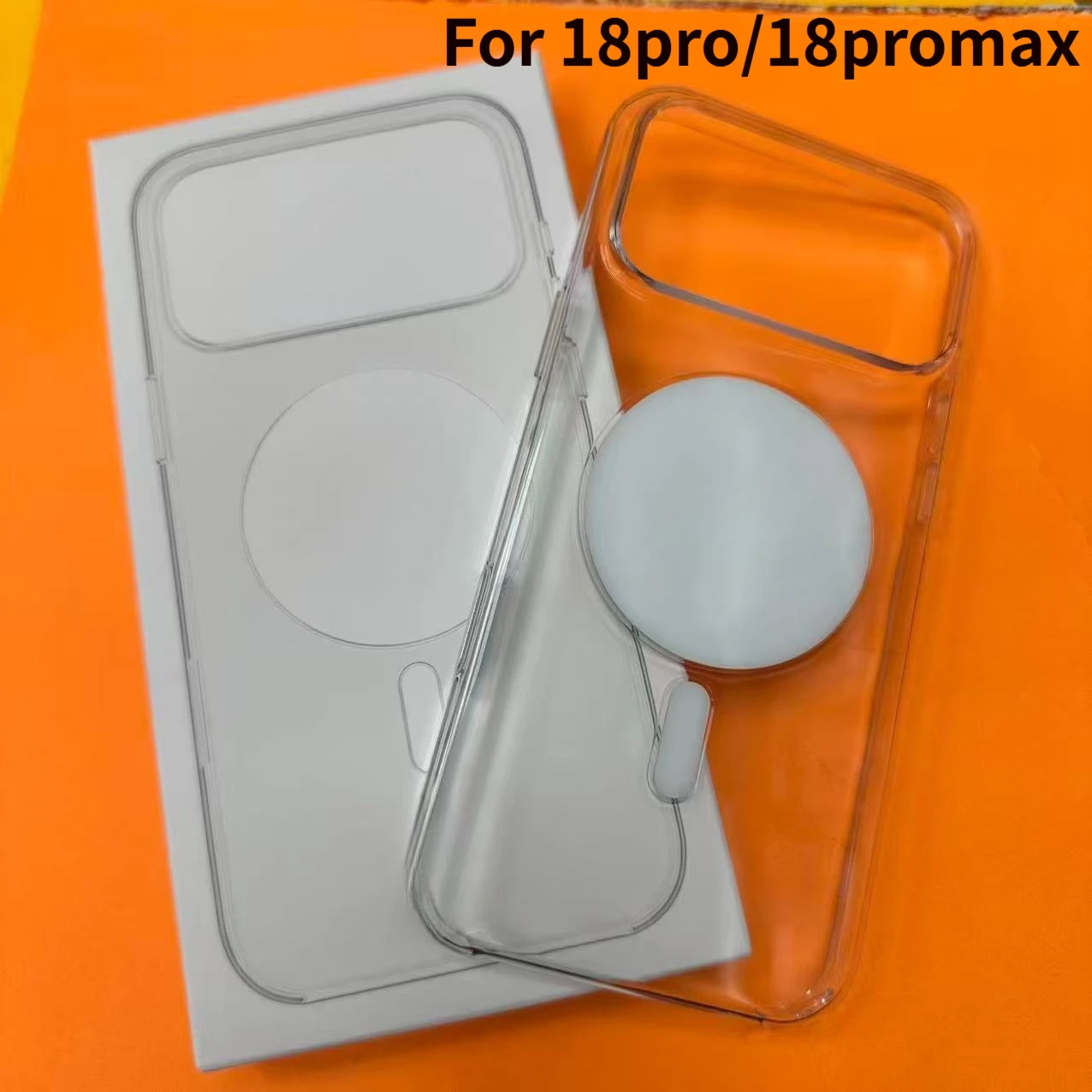 New Transparent Magnetic Case for iPhone 18Pro 18Pro Max For Magsafe Wireless Charge Protect Cover +Box