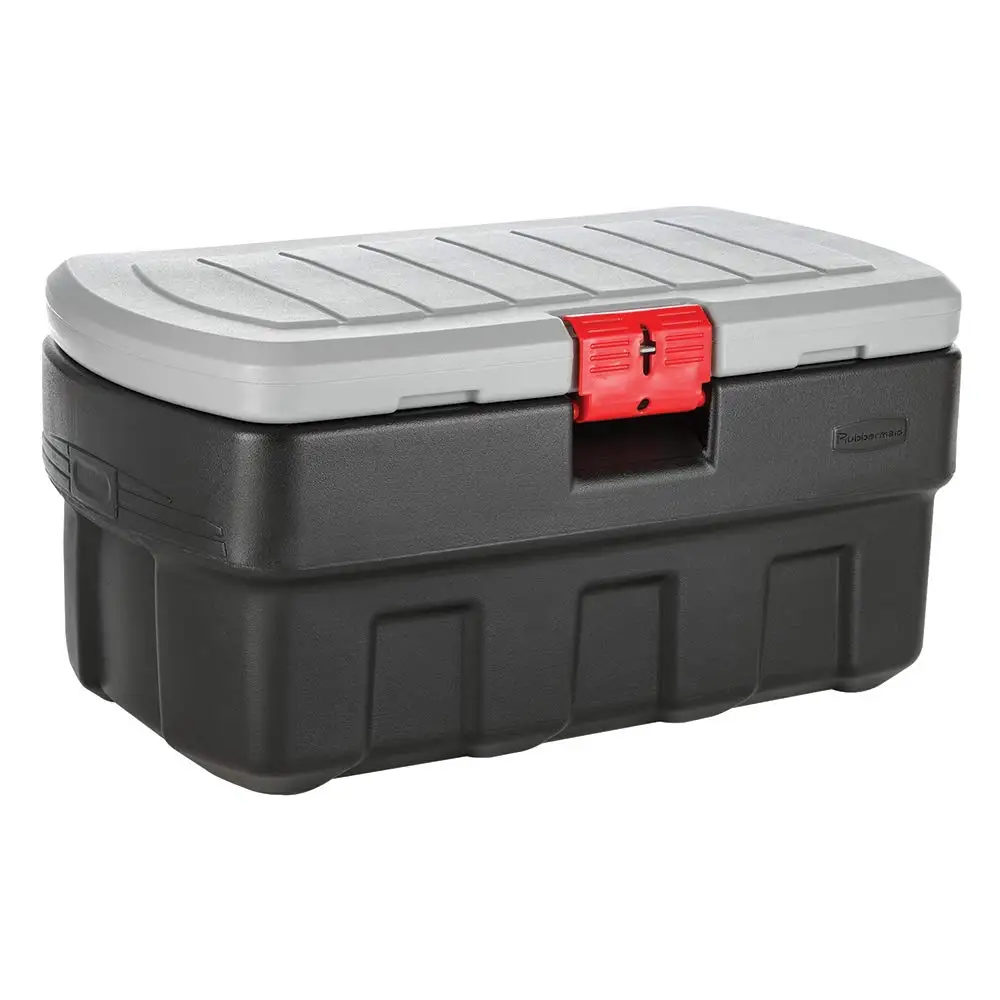 

Actionpacker Lockable Storage Box, 35 Gal, Grey And Black, Outdoor, Industrial, Rugged