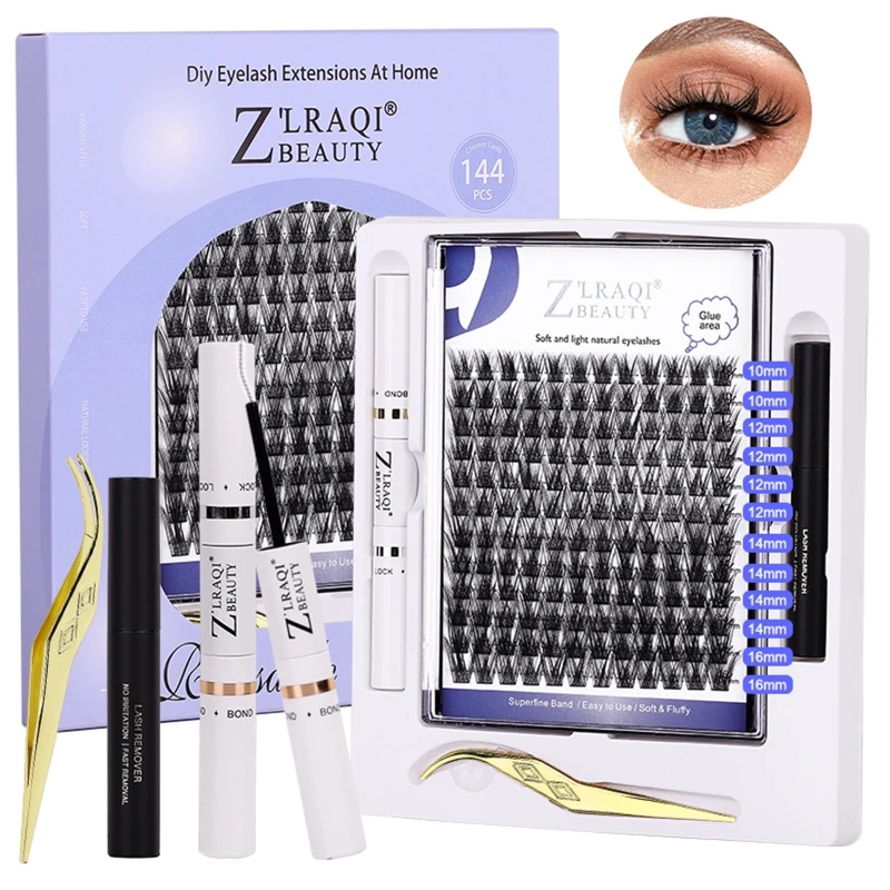 Z\'LRAQI BEAUTY Complete False Eyelash Collection Perfect for Everyday Makeup Parties Weddings and Stage Performances