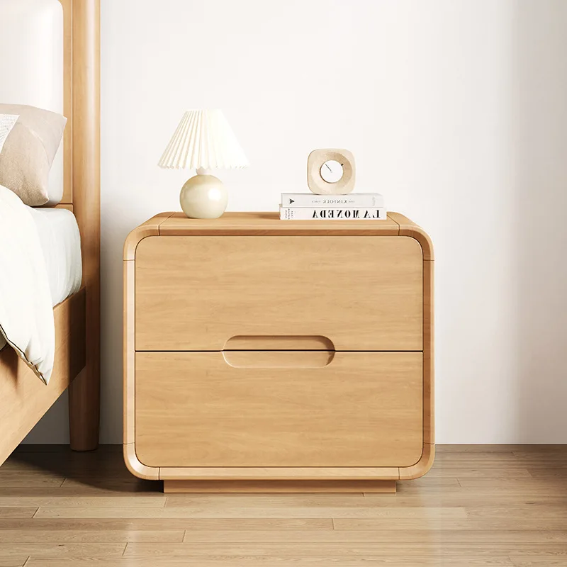 LMM Japanese-style floor-to-ceiling bedside storage cabinet modern simple log small package