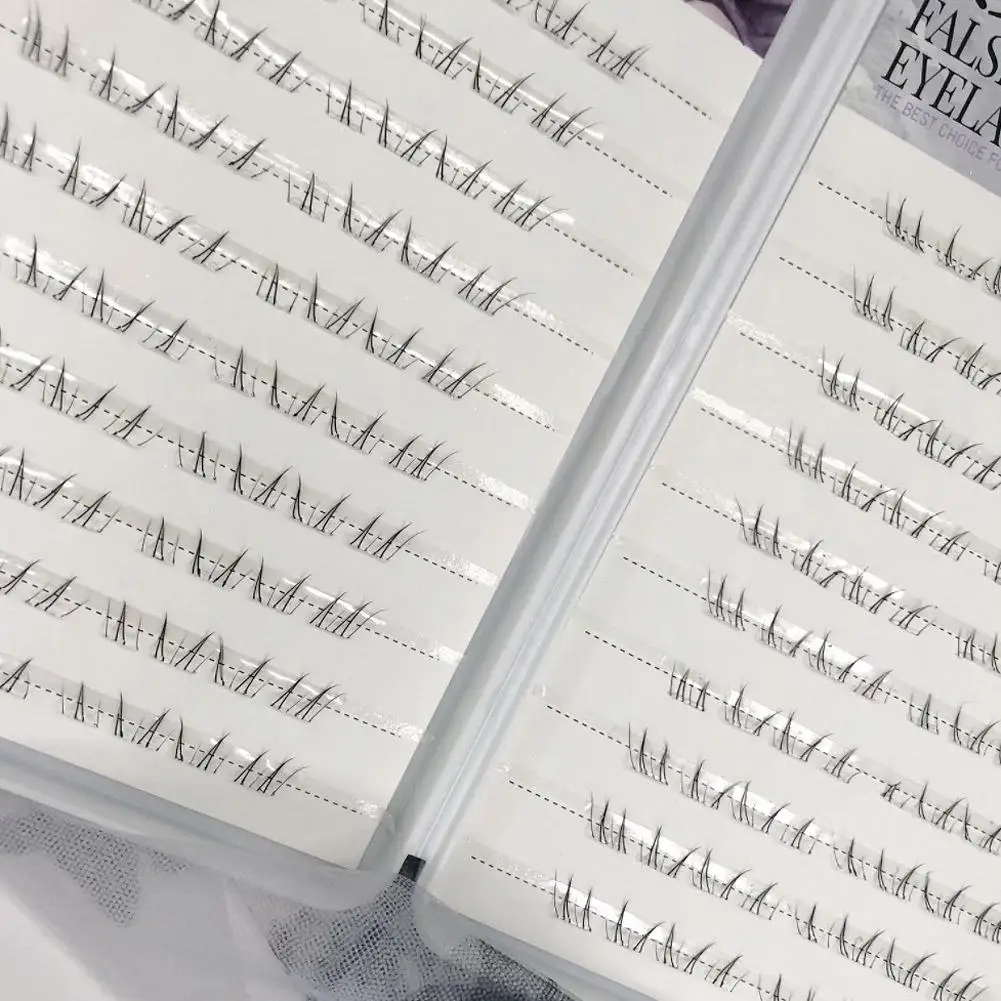 Neue große Kapazität einzelne falsche Wimpern kleberfrei natürliche neue chinesische Stil untere Wimpern Wimpernverlängerungen Augen DIY Make-up