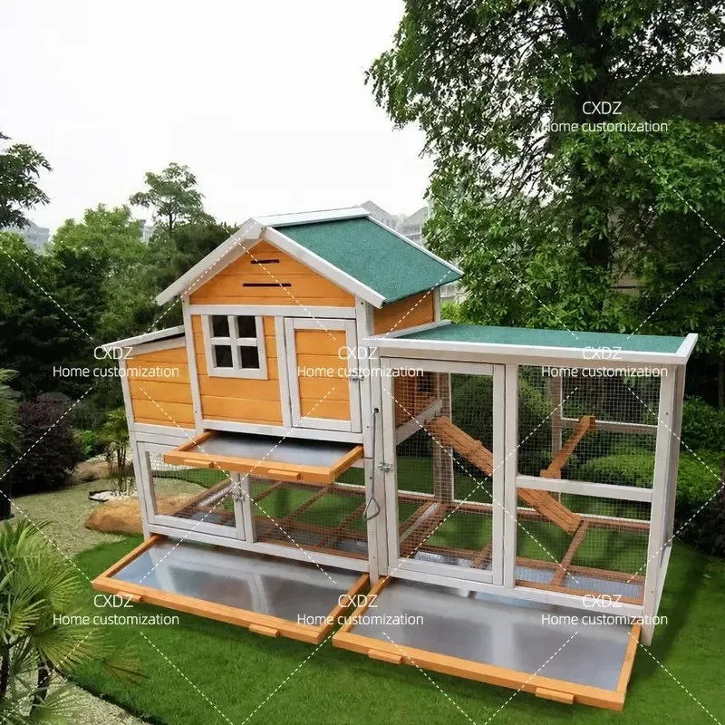 Large Wooden Outdoor Chicken Coop for Laying Hens Pigeon House Rabbit Hutch Multi Purpose Pet Cage for Backyard Farm Use