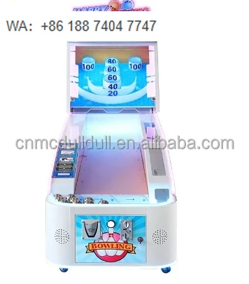 Indoor Playground Equipment 3 Players Bowling Machines Bowling Alley for Sale Bowling Throwing Machine,