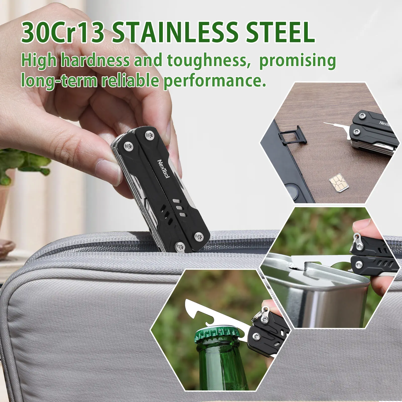 NexTool 11 In 1 Mini Sailor Pliers Multi Tool Folding Scissors Screwdriver Portable EDC Outdoor Equipment Hand Tool Pocket Knife