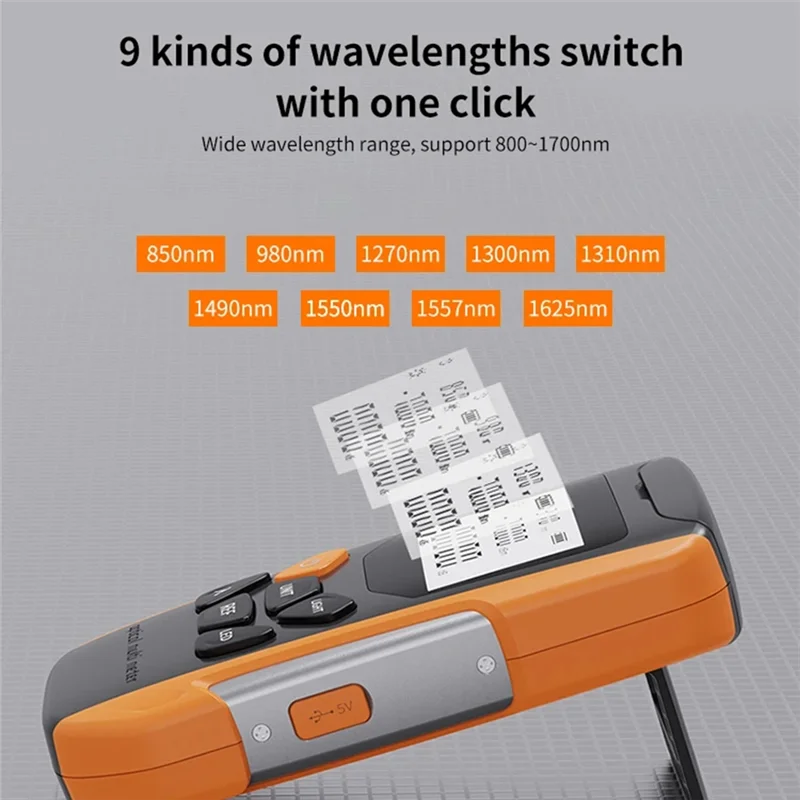 JABS-G9-Y Meteran Daya Opm Isi Ulang Alat Serat Optik Kabel Serat Optik Meteran Daya Serat Optik Ftth OPM