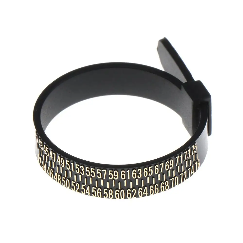 Men and Womens Sizes A-Z White/Black UK/US/EU/JP Genuine Tester Wedding Ring Band Finger Gauge Ring Sizer Measure