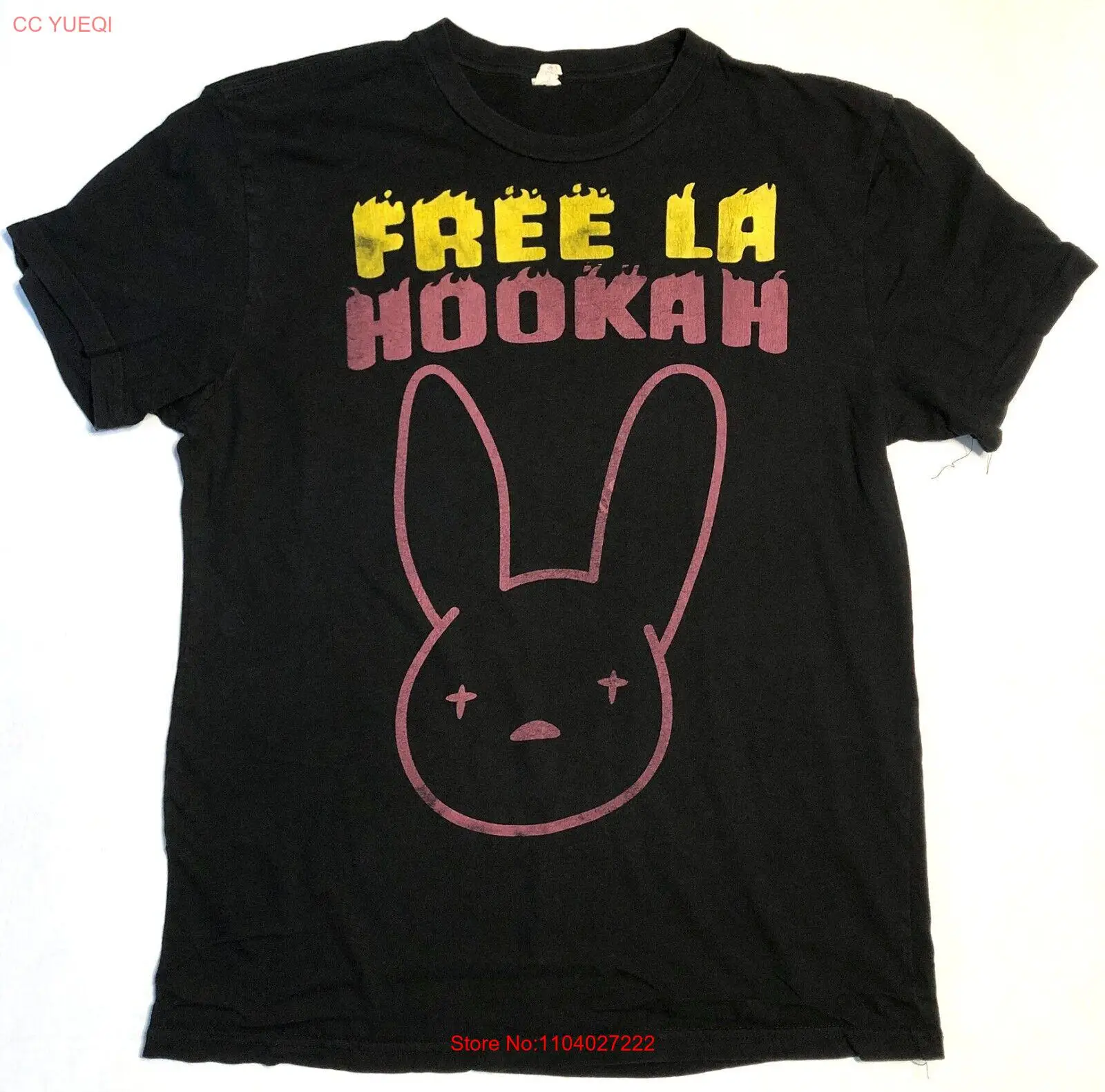 BAD BUNNY Free LA Hooka 2019 Staples Center size: M MEDIUM unisex tour T-Shirt