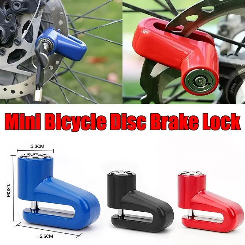 

Противоугонный стальной замок дискового тормоза мотоцикла — прочный дисковый замок для дорожного велосипеда с ключами, портативный для горного велосипеда