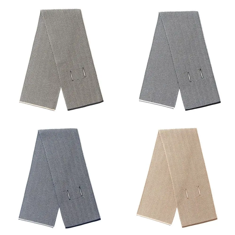 Bufanda de punto de lujo para hombre y mujer, calentador de cuello térmico, combina con todo, 90x18cm