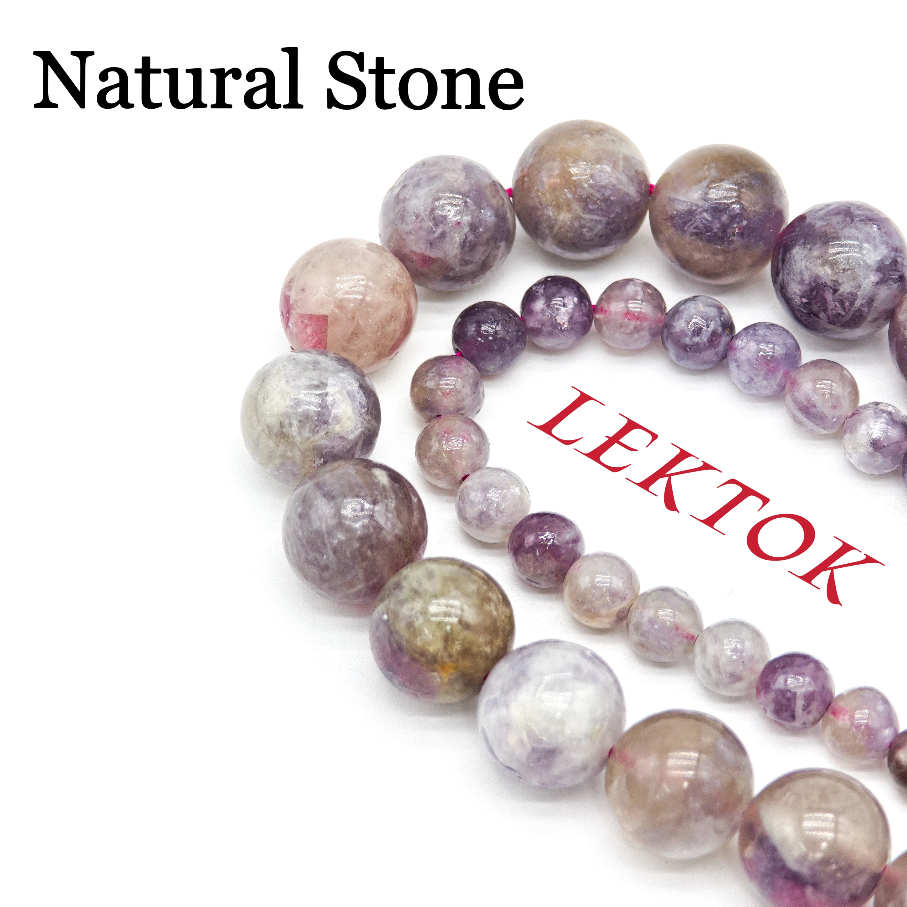 

Cacoxenite Auralite 23 Natural Stone Super Seven Ghost Purple Lodolite Quartz Round Loose Beads Gemstone for Jewelry Making DIY